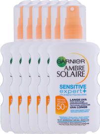 Garnier Garnier Ambre Solaire Zonnebrand Melk Spray Uv Factor(spf)50 Voordeelverpakking Garnier Ambre Solaire Zonnebrand Melk Spray Uv Factor(spf)50