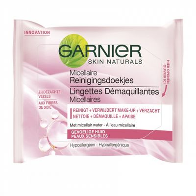 Garnier Skin Naturals Micellaire Reinigingsdoekjes Gevoelige Huid 25stuks
