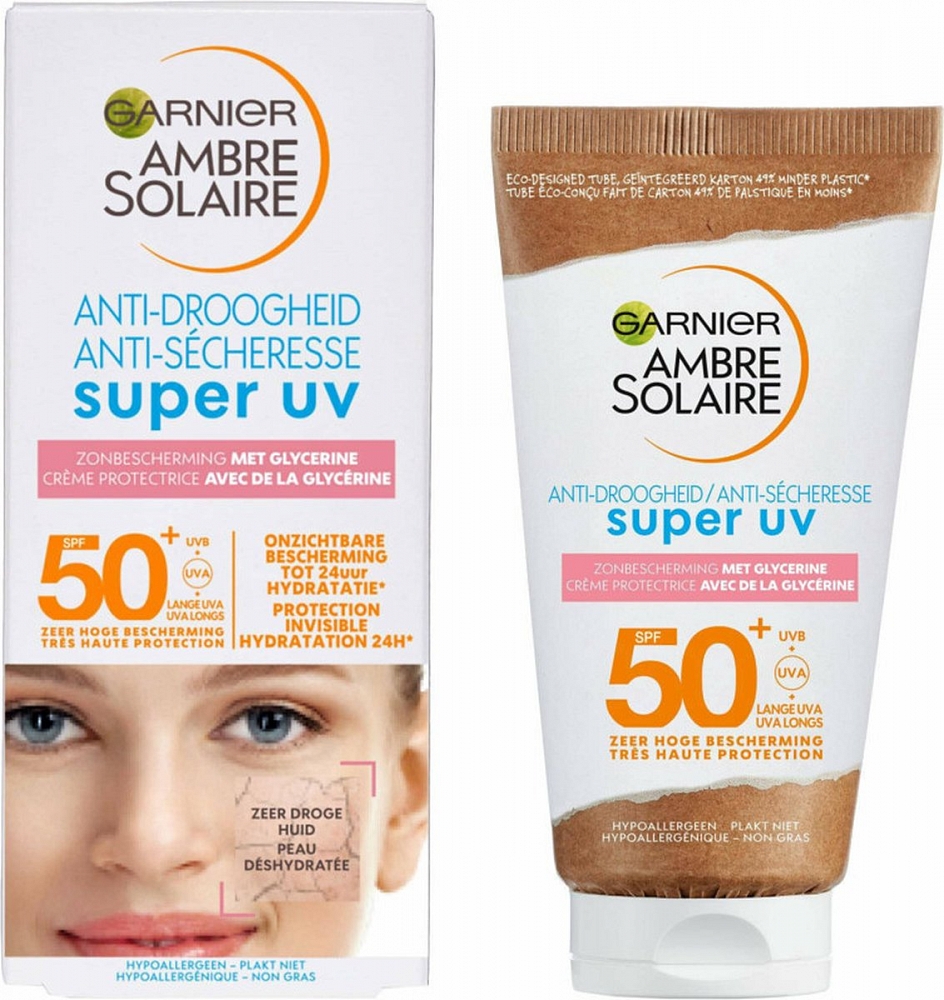 Garnier Ambre Solaire Zonnebrand Uv Face Cream Factorspf50