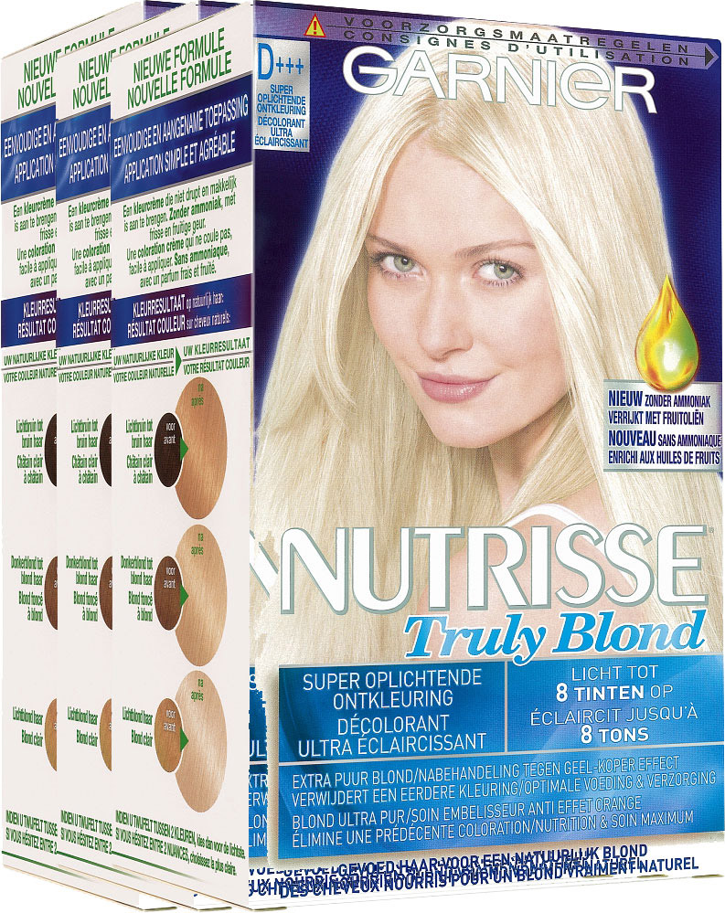 Garnier Nutrisse Truly Blond D Super Oplichtende Ontkleuring Voordeelverpakking 3xPer st