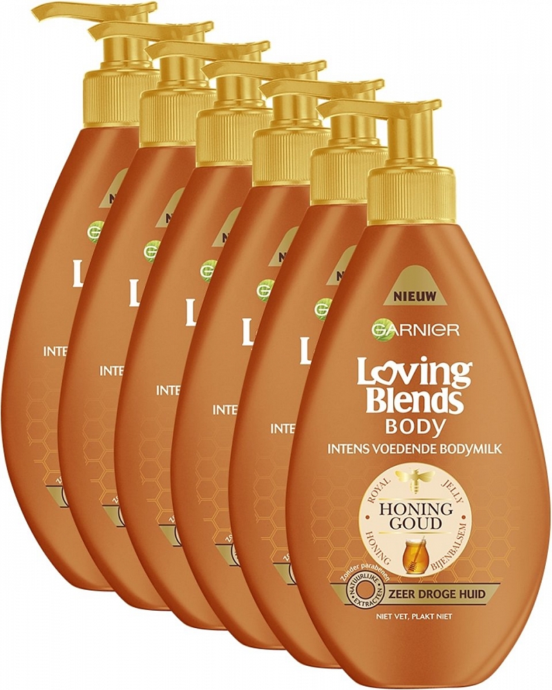Garnier Loving Blends Honinggoud Bodymilk Voordeelverpakking 6x400ml