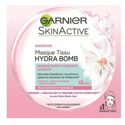 Garnier SkinActive Hydra Bomb Tissue Masker Kamille Stuk