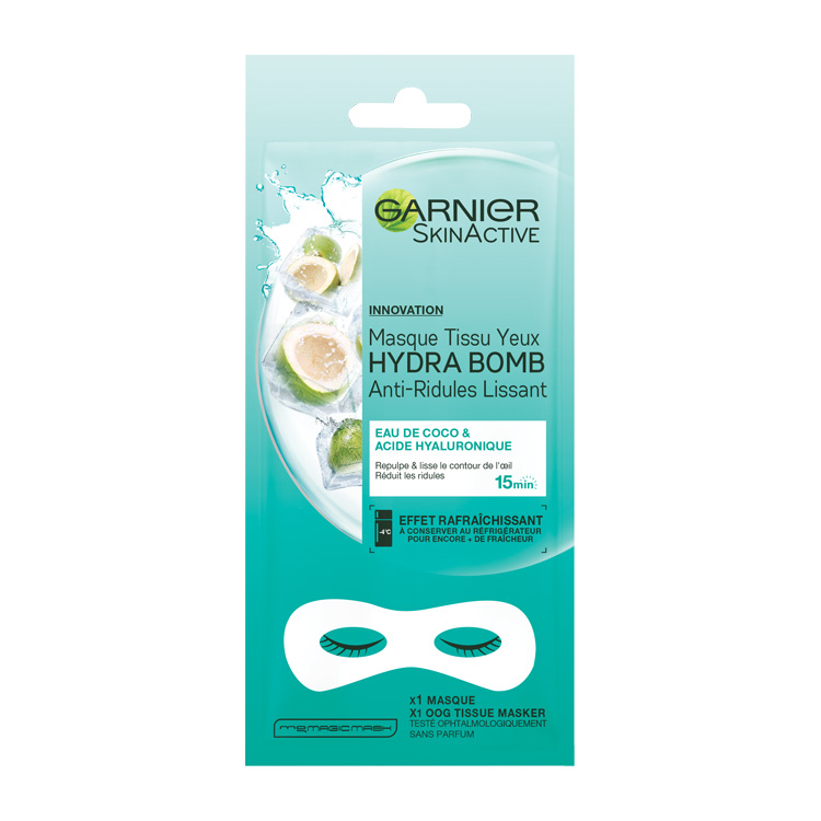 Garnier SkinActive Hydra Bomb Tissue Oogmasker Coconut Stuk
