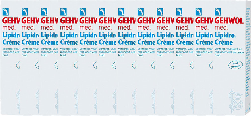 Gehwol Med Lipidro Creme Voordeelverpakking 12x75ml