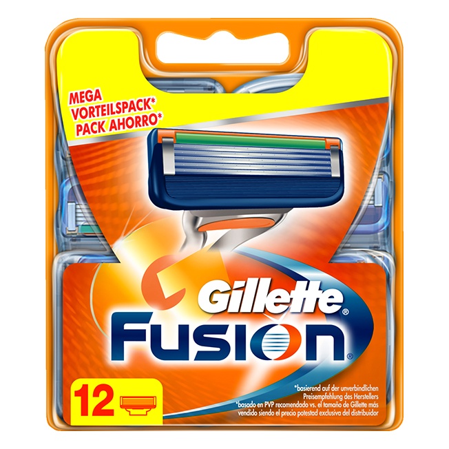12stuks Gillette Fusion Scheermesjes