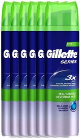 Gillette Gillette Series Scheergel Gevoelige Huid met Aloe Vera Voordeelverpakking Gillette Series Scheergel Gevoelige Huid met Aloe Vera