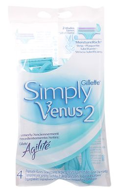 Gillette Women Simply Venus 2 Wegwerpscheermesjes 4stuks