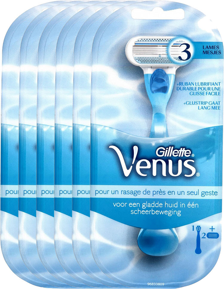 6x1st Gillette Women Venus Scheerapparaat Met Mesje Voordeelverpakking 6x1st Gillette Women Venus Scheerapparaat Met Mesje Voordeelverpakking
