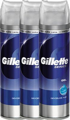 Gillette Series Scheergel Gevoelige Huid Voordeelverpakking 3x200ml