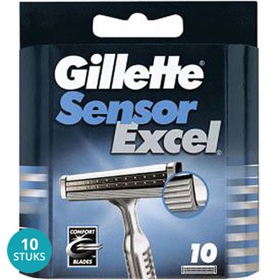 Gillette Sensor Excel Scheermesjes Voordeelverpakking 10x10mes