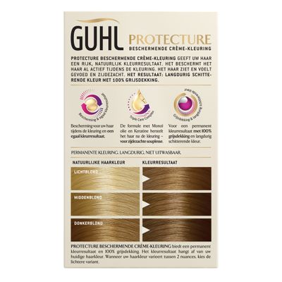 Guhl Protecture Haarverf Beschermende Creme-Kleuring 7 Middenblond Per stuk