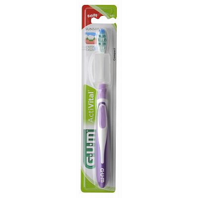Gum Activital Tandenborstel Compact Soft Per stuk