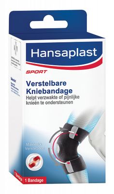 Hansaplast Sport Verstelbare Neopreen Kniebandage Per stuk