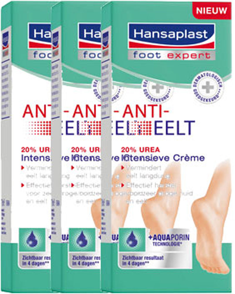 Hansaplast Anti Eelt Creme Voordeelverpakking 3x75ml