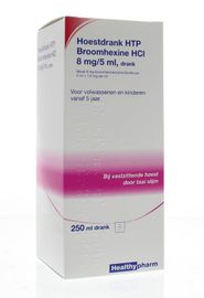 Healthypharm Healthypharm Hoestdrank Broomhexine 8mg/5ml S.vrij