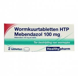 Healthypharm Wormkuurtabletten htp mebendazol 100 mg