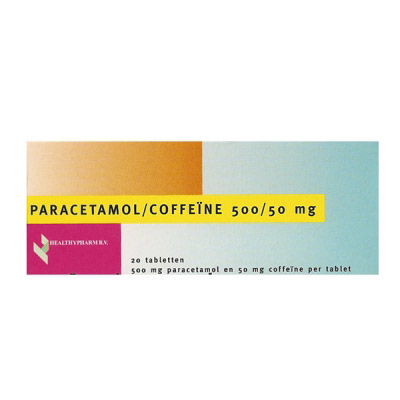 Healthypharm Paracetamol Coffeine 500/50mg