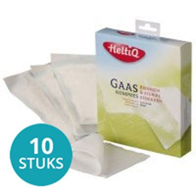 Heltiq Gaaskompres Large Voordeelverpakking 10x10 Ko