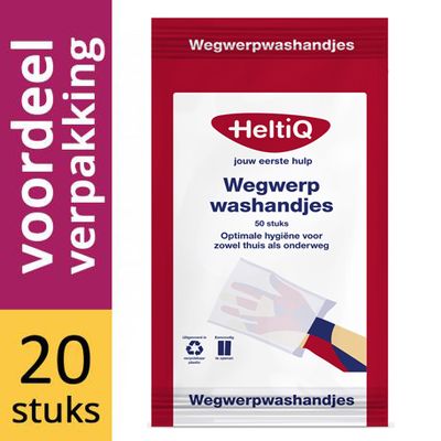 Heltiq Wegwerpwashandjes *bestekoop Voordeelverpakking 20x50st