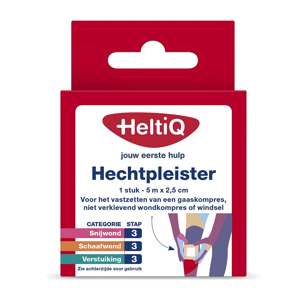 Heltiq Hechtpleister 2.5cmx5m Heltiq