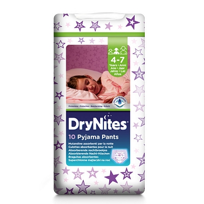 Huggies Drynites Girls Pyjama Pants 4-7