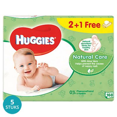Huggies Billendoekjes Babydoekjes Natural Care Voordeelverpakking - 840 Stuks 15x56st