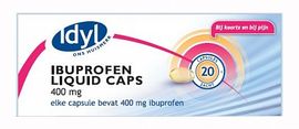 Idyl Huismerk Idyl ibuprofen liquid capsules