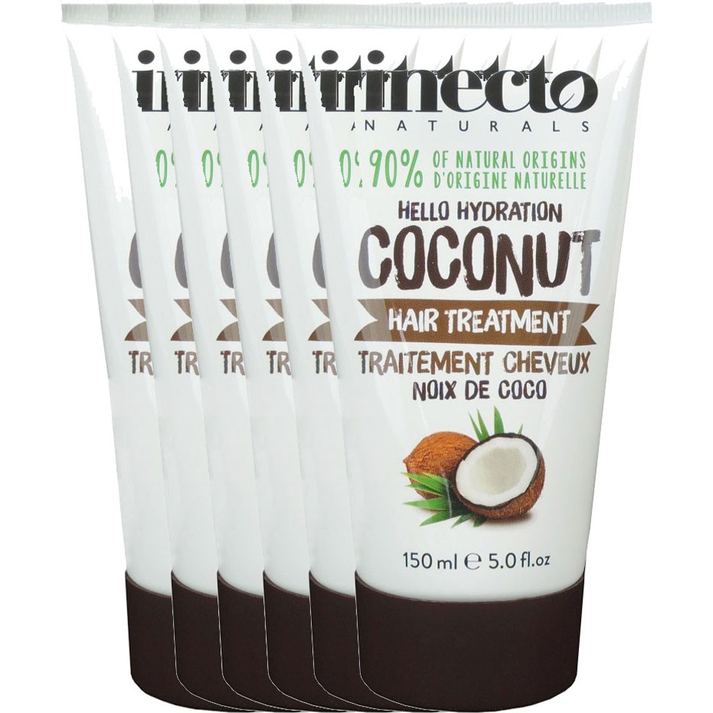 Inecto Naturals Coconut Hair Treatment Voordeelverpakking 6x150ml Inecto Naturals Coconut Hair Treatment Voordeelverpakking 6x150ml