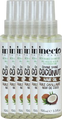 Inecto Naturals Coconut Hair Oil Voordeelverpakking 6x100ml