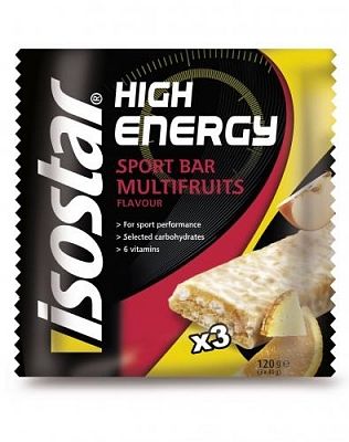 Isostar High Energy Sportvoeding Reep Multifruit 3x40gram