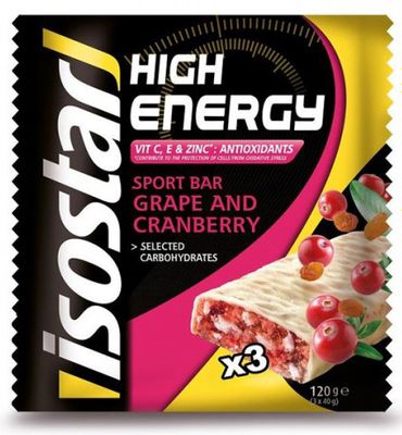 Isostar High Energy Reep Raisin Cranberry 3x40gram