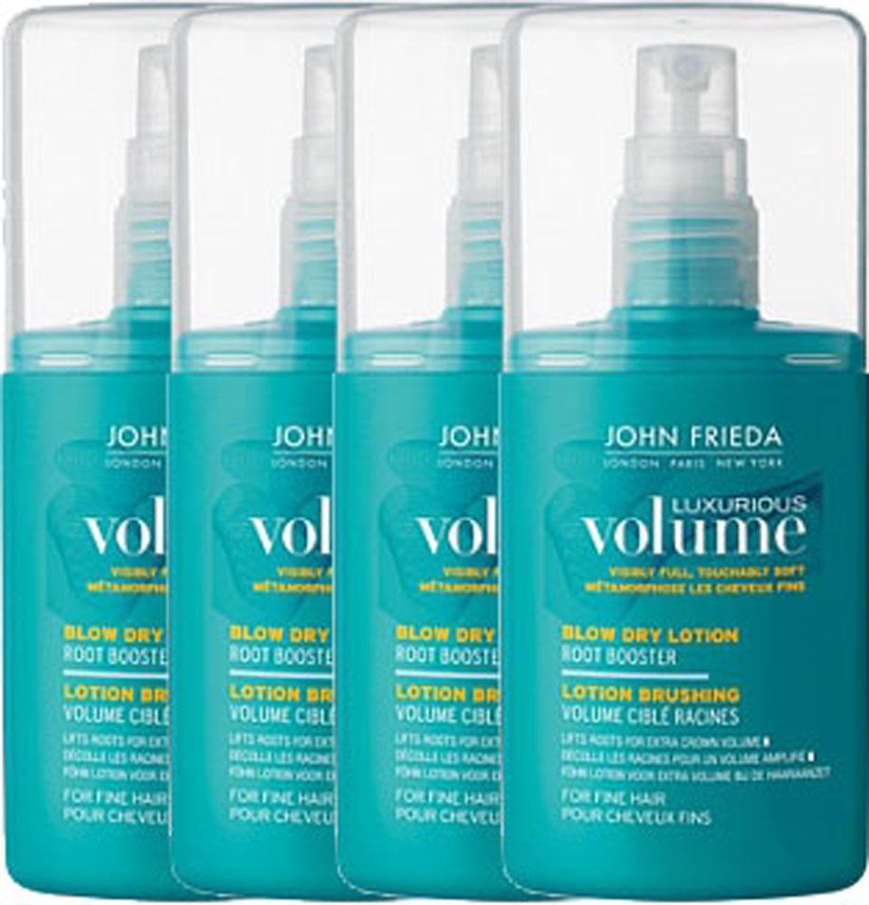 John Frieda Luxurious Volume Thickening Blow Dry Lotion Voordeelverpakking 4x125ml John Frieda Luxurious Volume Thickening Blow Dry Lotion Voordeelverpakking 4x125ml