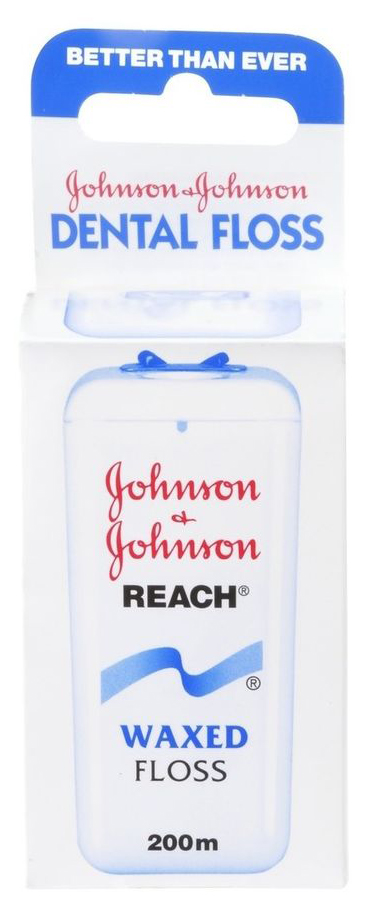 Johnson and Johnson Flosdraad Dental Reach Floss Waxed Jd502 200mtr