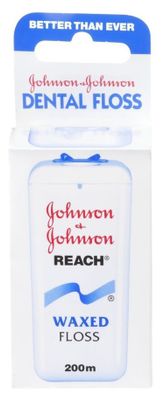 Johnson and Johnson Flosdraad Dental Reach Floss Waxed Jd502 200mtr