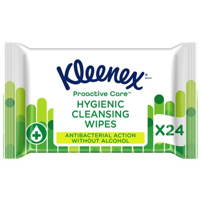 Kleenex Pro-active Care Wipes Hygiene 24stuks
