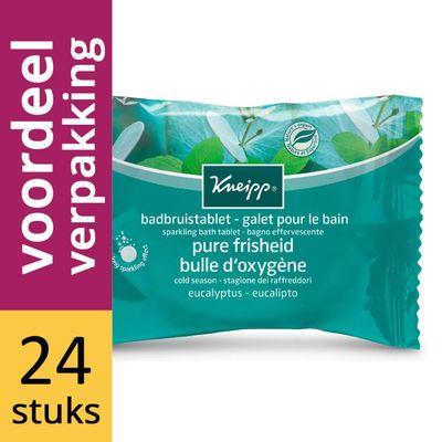 Kneipp Badbruistablet Mint-eucalyptus Voordeelverpakking 24x80gra