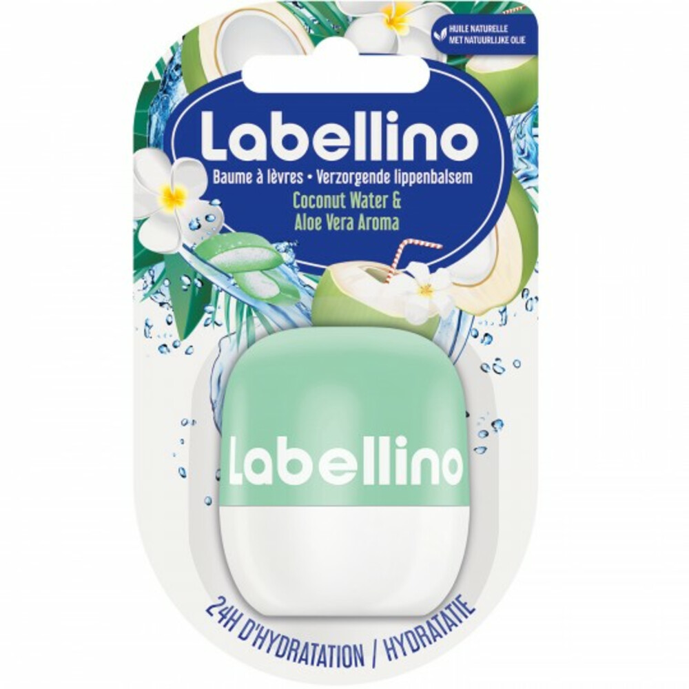 Labellino Lippenbalsem Coconut Aloe Vera 7gram Labellino Lippenbalsem Coconut Aloe Vera 7gram