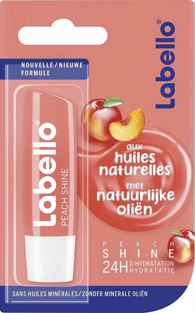 Labello Lippenbalsem Peach Shine 48gram Labello Lippenbalsem Peach Shine 48gram