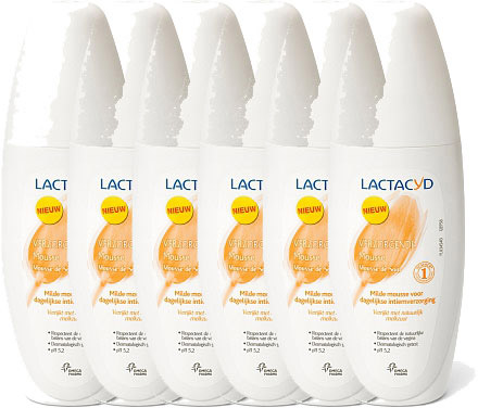 Lactacyd Mousse Verzorgend Vaginale Verzorging Zeepvrije Wasgel Voordeelverpakking 6x150ml Lactacyd Mousse Verzorgend Vaginale Verzorging Zeepvrije Wasgel Voordeelverpakking 6x150ml