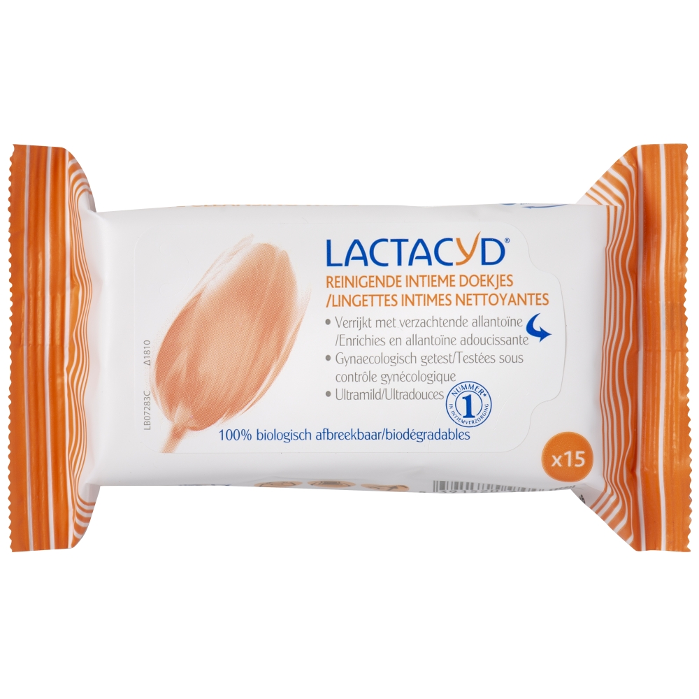 Lactacyd Tissues Verzorgend Vaginale Verzorging Doekjes 15stuks