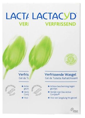 Lactacyd Wasgel Verfrissend Vaginale Verzorging Voordeelverpakking 2x200ml