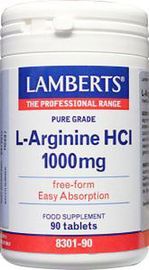Lamberts Lamberts L Arginine 1000mg / l8301-90 Tabletten