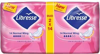 Libresse Invisible Normal Wing 2x14st