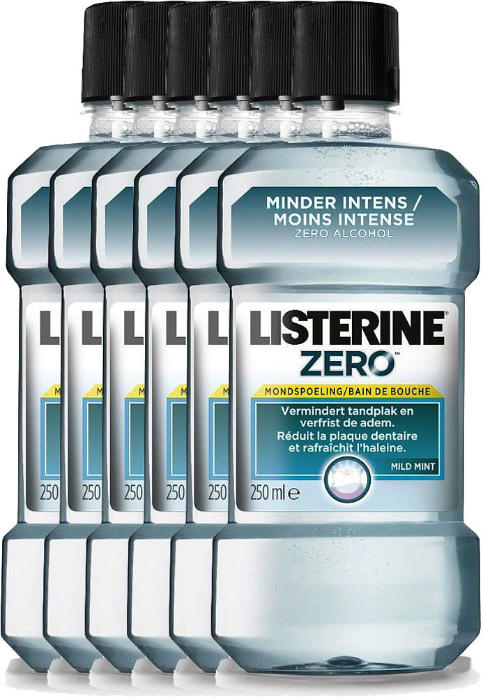 Listerine Mondwater Zero Voordeelverpakking 6x250ml