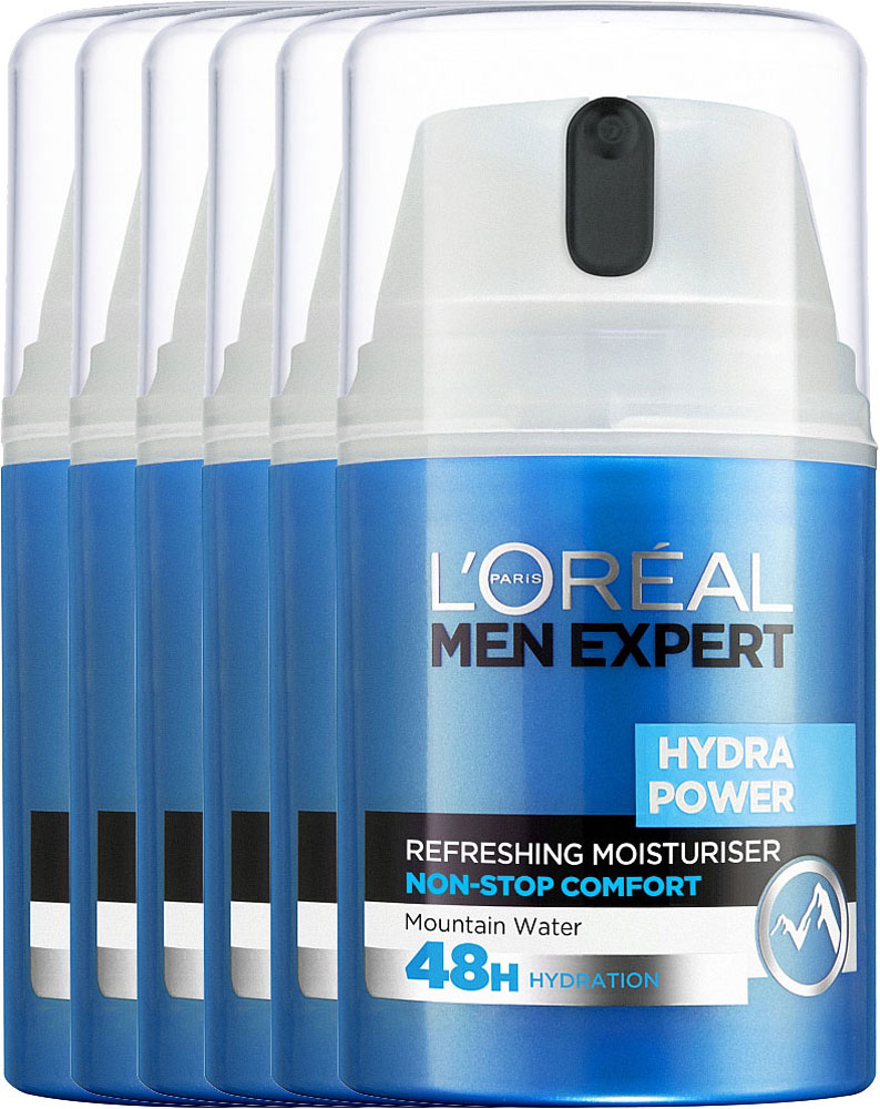 Loreal Paris Men Expert Hydra Power Hydraterende Verfrissende Gel Voordeelverpakking 6x50ml Loreal Paris Men Expert Hydra Power Hydraterende Verfrissende Gel Voordeelverpakking 6x50ml