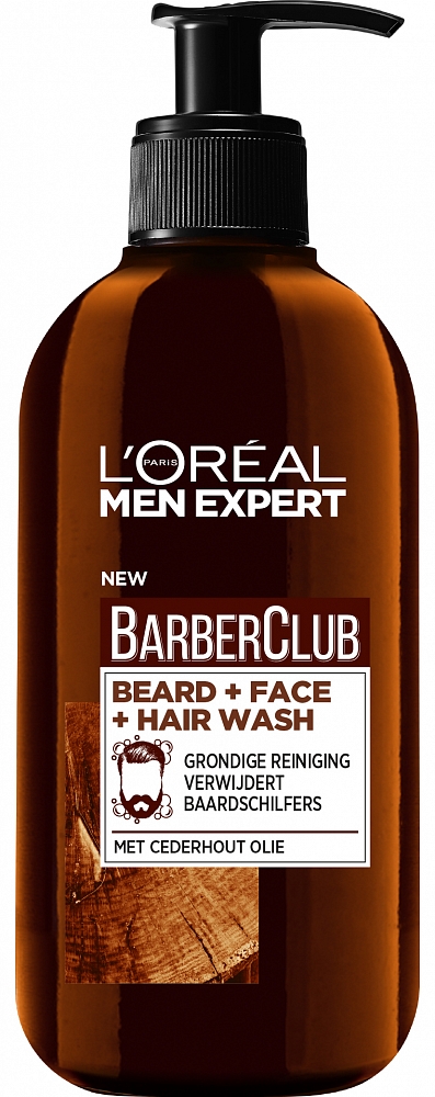 200ml Loreal Paris Men Expert BarberClub Beard Face Hair Wash