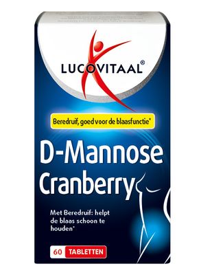 Lucovitaal D-mannose Cranberry (blaasfunctie) 60tabl