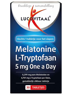 Lucovitaal Melatonine L-Tryptofaan 5mg 30tabl
