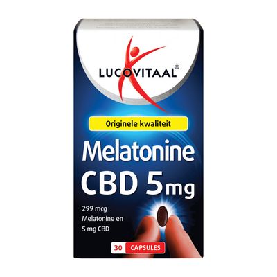 Lucovitaal Melatonine Cbd 5mg 30caps