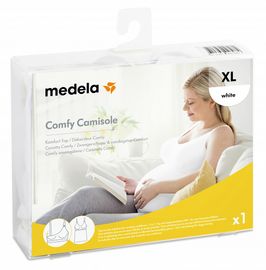 Medela Medela Zwangerschaps- En Voedingstop Wit Maat S/m